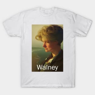 Walney Island, Cumbria, England, in the style of old Railway Posters T-Shirt